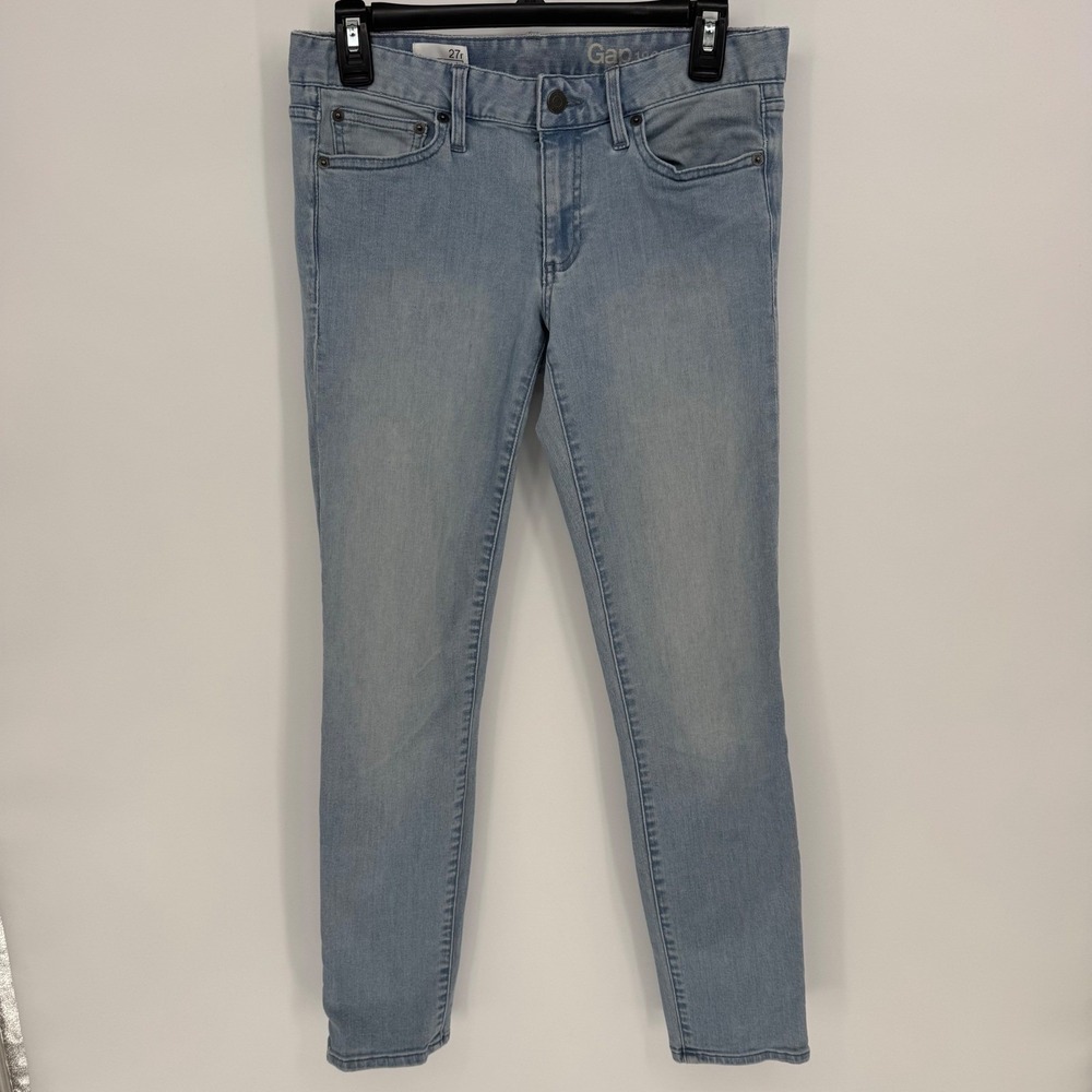 Gap 1969 Always Skinny Light Wash Denim Mid rise Jeans‎ Women's Size 27 Regular